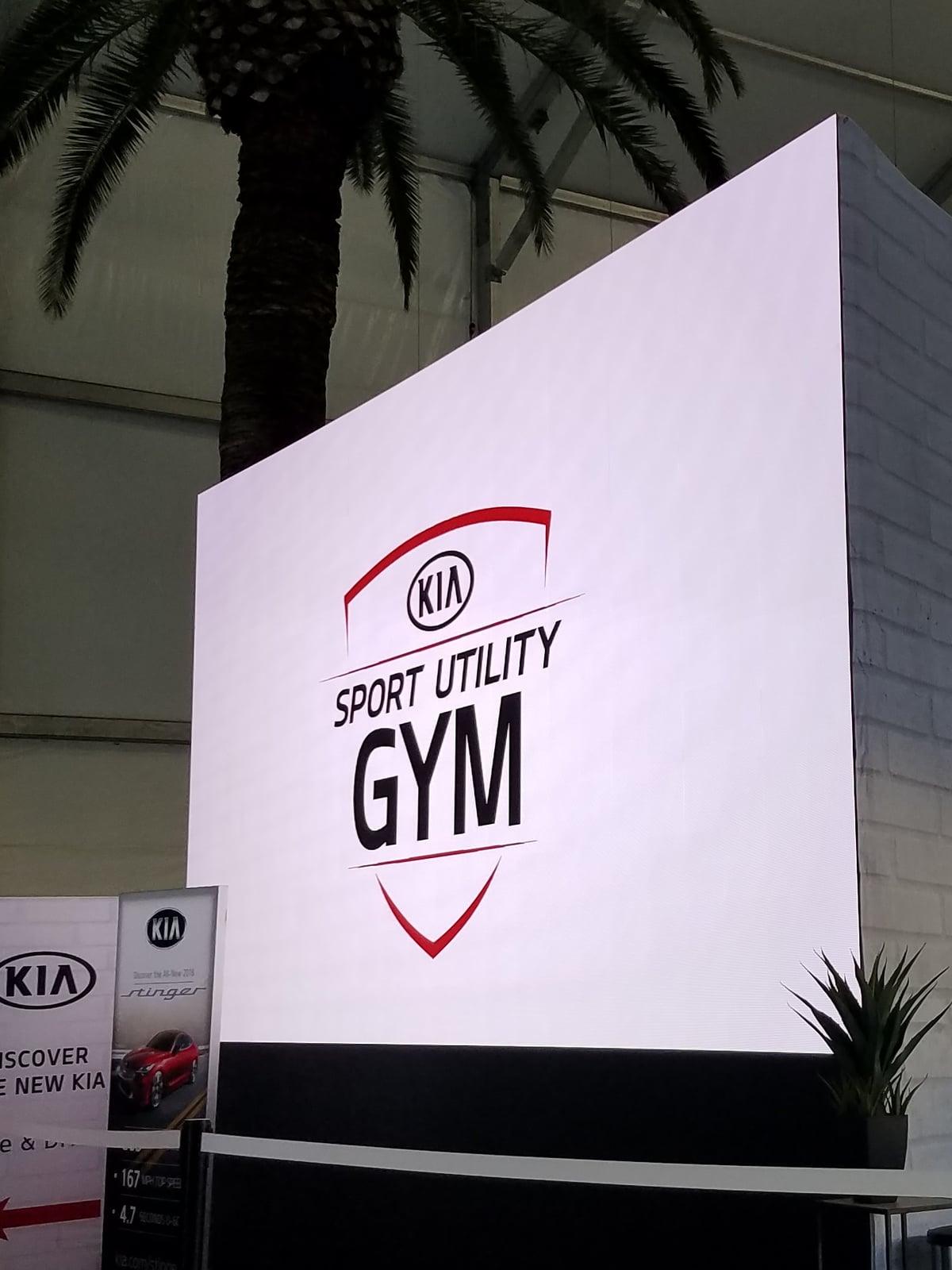 Curved LED wall behind a keynote stage
